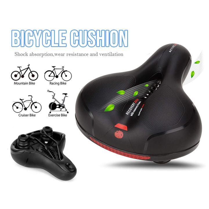 thumbnail image 2 of Bicycle Seat Superbsail Hollow Breathable Bicycle Saddle Mountain Mtb Bike Saddle Shock Absorbing Comfortable Bike Seat Safety Warning Exercise Bike 2 of 14