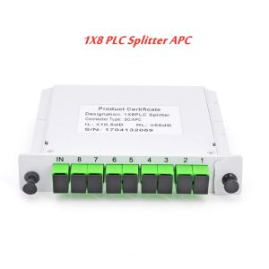 SC APC PLC 1X8 splitter Fiber Optical Box FTTH PLC Splitter box with 1X8 PLC Optical splitter SC Connector Fibra optical