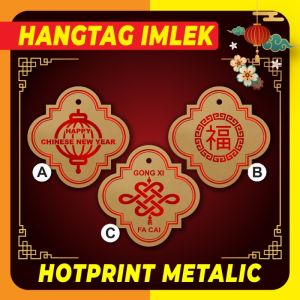 Hangtag - Hang Tag - Aksesoris IMLEK - Gong Xi Fa Cai - isi 100 pcs