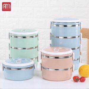 Hộp đựng cơm giữ nhiệt 3-4 ngăn/hộp đựng cơm giữ nhiệt inox giá rẻ - Hộp cơmhộp đựng cơm văn phòng giữ nhiệt 4 tầng inox