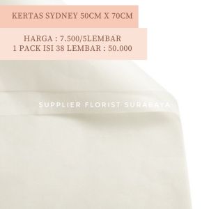 SFS - [ECER PER 5 LEMBAR] KERTAS SYDNEY KOREAN WRAPPING PAPER BOUQUET WRAP DALAMAN BUKET BUNGA UNTUK LAPISAN SEPATU KUE TART BUNGA