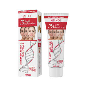 Eelhoe 3-day Kojic Acid Whitening Freckle Cream Dark Spot Repair Moisturizing Cream Dilute Spots Hyperpigmentation Remover Brightens Skin Tone Melanin Melasma Sun Spots Corrector Cream Lifting Firming Facial Skin（25g）