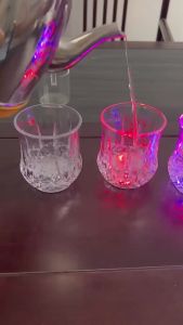 WH LED Rainbow Color Changing Inductive Cup Flashing Beverage Wine Drink Bar Decorative Colour Novelty Gift