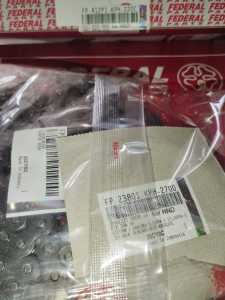 GEAR SET GIR SET HONDA SUPRA X / KARISMA ORIGINAL FEDERAL PARTS KPH