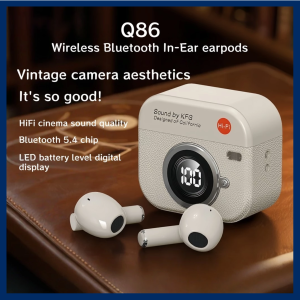 ( SIÊU RẺ ) Tai Nghe Bluetooth Không Dây Q86 Bluetooth 5.3 Mới Siêu Mạnh Mẽ Âm Thanh Vòm 9D Đỉnh Cao Chống Nước IPX4