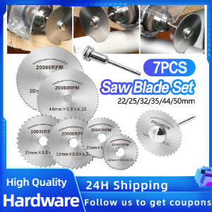 7pcs set Mini HSS Circular Saw Blade Rotary Tool For Dremel Metal Cutter Power Tool Set