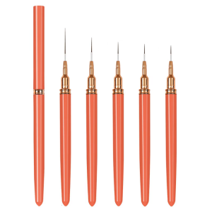 5Pcs Nail Art BrushesSuper Fine Thin Liner Nail Brush Set for Nail Gel Polish Painting Designs Gifts for Women Girls