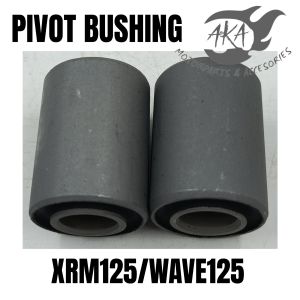 MRP PIVOT BUSHING for XRM125/WAVE125. Two cylindrical bushings. Black color. Fits XRM125 and WAVE125 models.
