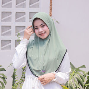 Hijab Bergo Hamidah Instan Ayra Jilbab Polet Hitam Kerudung Terbaru Model Pinguin Jersey