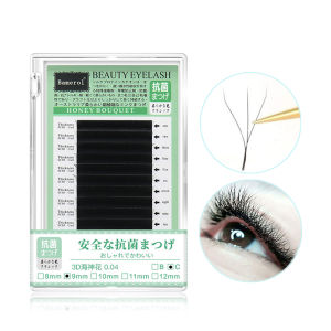 10-12mm Length 3D Clover Y-shaped Lash For Eyelash Extension Curl C 0.04mm Soft Grafting Eyelash