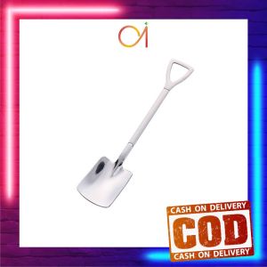AI-C1006 Sendok Puding Skop Aesthetic / Sendok Dessert Bentuk Sekop Besi Stainless Baja Anti Karat