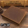 (Wholesale)(Genuine Leather) Bag, Nubuck Leather, TLH-206 Short, Brown, Mens Wallet, Bag. 100% Genuine Cow Guaranteed. Delivery within 1 day. Thai Leather Hub. 