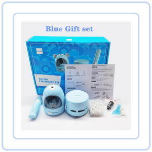 【COZYCASA】Electric Stationery Set | Pencil Sharpener + Eraser + Mini Vacuum | Gift Set
