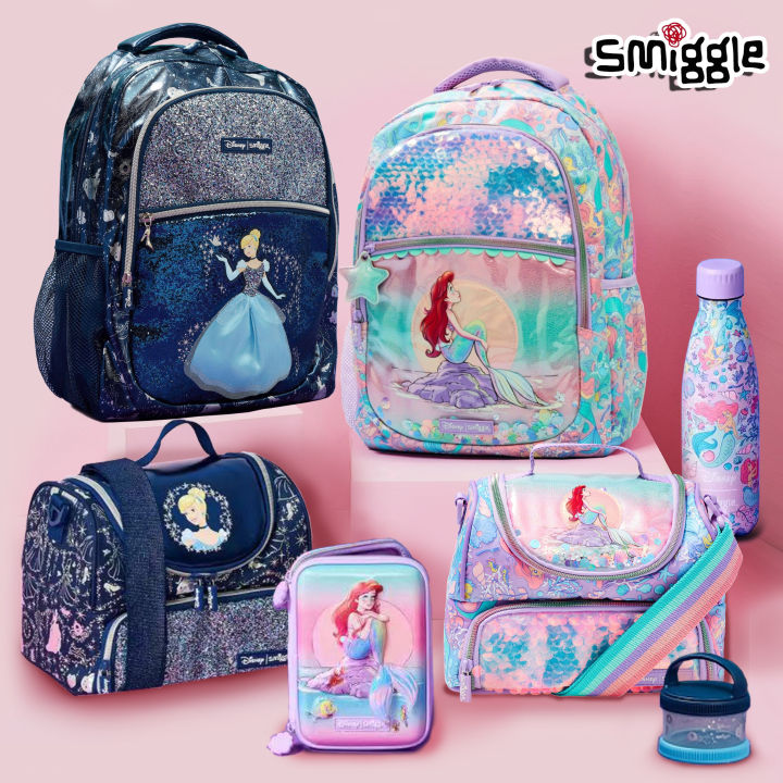 Smiggle Backpack Children s Day Gift Co branded Mermaid Princess Student School Bag Stationery Box Lunch Box Lightweight Lazada PH