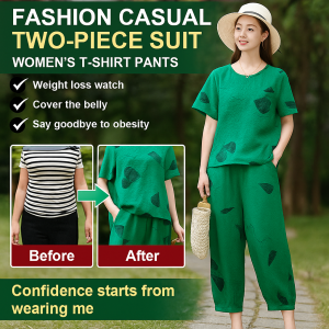 Cotton And Linen Two Piece Suit Breathable And Moisture Absorbing Cotton And Linen Suit Slimming And Belly Covering Women’s Suit
