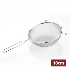 Kitchen Flour Colander Sieve Stainless Steel Fine Mesh Oil Strainer Egg Liquid Soy Milk Filter Baking Tools