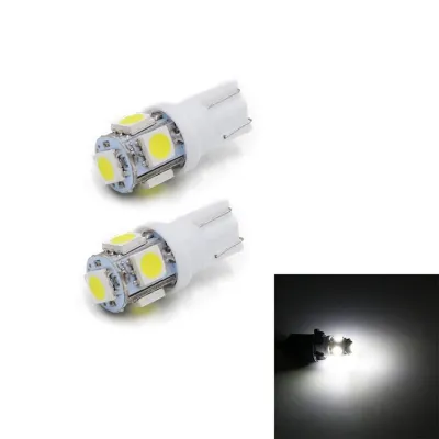FS หลอดไฟหรี่ ขั้วT10 W5W LED 5 ชิพ SMD (1หลอด) (จัดส่งไวสินค้าส่งจากในประเทศไทย) 12V