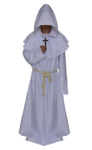 Halloween Hooded Cross Robe Multicolor cosplay Stage performance costumes in stock