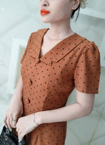 Đầm Suông A Cổ Bẻ Trẻ Trung Gọn Dáng Tuổi Trung Niên DL921DL923