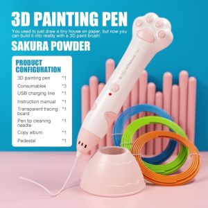 NaturHome Magic Printing Pen 3D Free 3M 3 Colors DIY PLA Filament Drawing Toy Birthday Gift for Kids