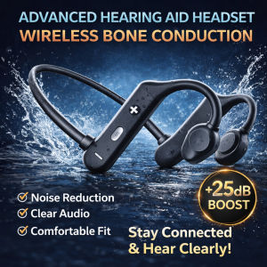 [Great Deals]⚡Wireless Bone Conduction Hearing Aid Headphones Lightweight Bluetooth Headset Neck-Hanging Sports Bluetooth Headset 骨传导蓝牙耳机