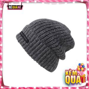 Nón Len Nam Nữ Chất Dày Đính Dải Băng Chữ Đen Kiểu Hàn RQN2238 - requane