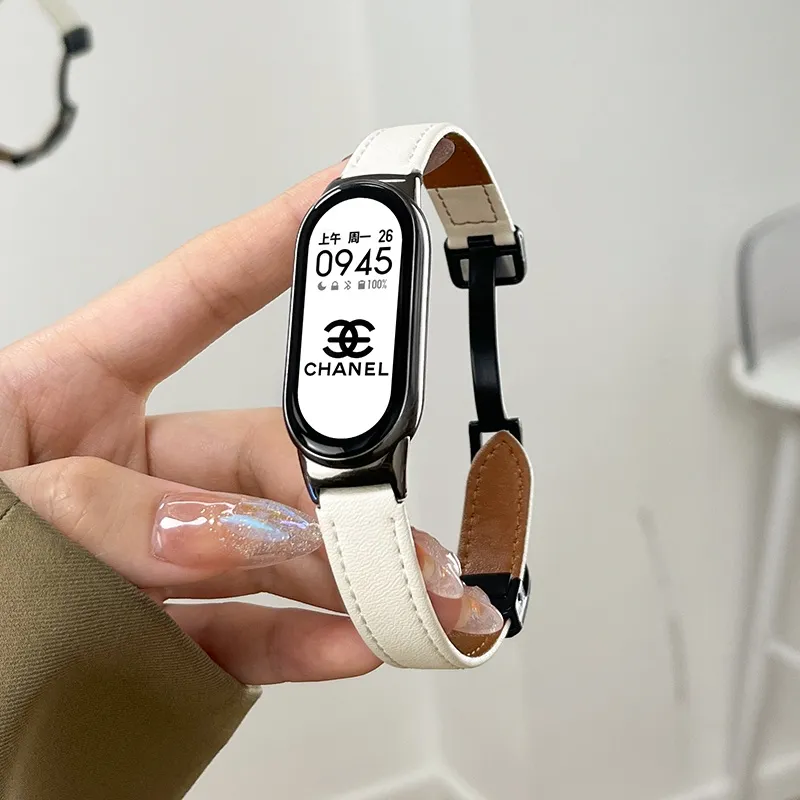 Mi band cheap 4 leather strap