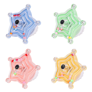 Vibrantly Plastic Spinner Wheel Bird Toy For Small Parrots Stress Relief Chewing Exercise Activity Entertainment