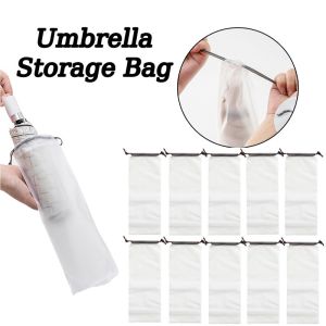 Umbrella Cover Bag 20PCS Reusable Umbrella Drawstring Storage Bag Waterproof Umbrella Cover Storage Organizer