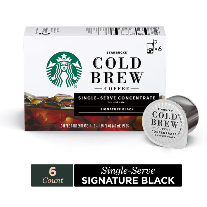 STARBUCKS Cold Brew Coffee — Signature Black — Single-Serve