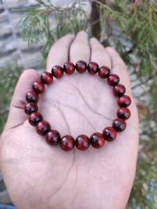 Gelang Akar Bahar Tali Arus Warna Merah 8 mm  Premium