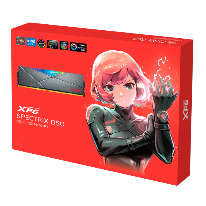 XPG Spectrix D50 16GB (2x8) BLACK Dual Channel Kit DDR4