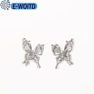 E-WOITD 2pcs Rhinestone Decor For Clip On Earbuds Open Ear Decorative Zirconia Earphone Accessories Removeable DIY Earphone Decoration