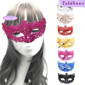 Joldhans Mặt nạ hình cáo vàng Venice gợi cảm trang phục hóa trang Mặt nạ khiêu vũ phụ kiện lễ hội