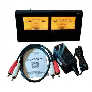 btnx 2-Way Amplifier Speaker Audio Music Orange Light High-Precision VU Meter Audio Level DB Meter Finished VU Meter DB Panel Display B8T9H