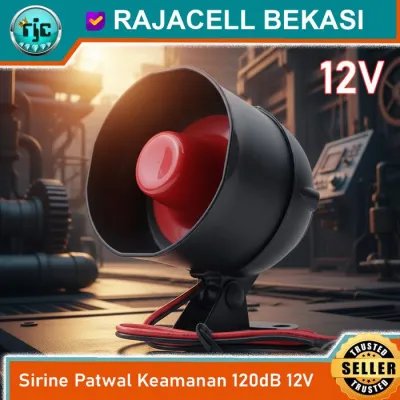 Sirine Alarm Patwal 20W 1 Tone Sirene Keamanan Buzzer Tanda Bahaya Alarm Kebakaran