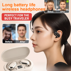 Bone Conduction Wireless Noise-Canceling Bluetooth Headphones for Sports Comfortable All-Day Wear for Smartphones