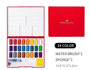 FABER CASL 24/36/48 Colors Solid Watercolor Paint Set Removable Painting Pigment Water Colors  For Drawing Art Supplies 热销新款 品质保证