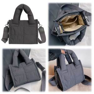 Women Quilted Fashion Shoulder Bag Large Capacity Padded Crossbody Purse Lightweight Stylish Crossbody Bag Chic Hobo Bag