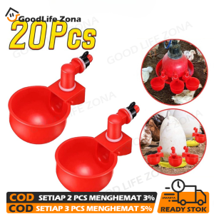10/20PCS Mangkuk Minum Nipple Otomatis Ayam Nipel Neppel Puyuh Penyiraman Ayam Cangkir Minum Peternakan Uanggas