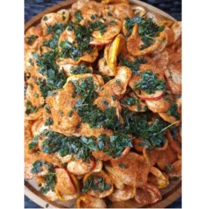 Kerupuk Seblak Kering 1 KG Pedas Gurih Daun Jeruk - Cemilan Bikin Nagih