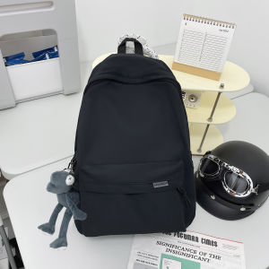 Mens Backpack Japanese Style Simple Large Capacity Korean Version Travel Backpack Womens Casual Trendy College Student Backpack