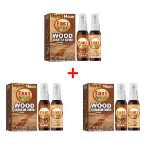 North Moon Combination Pack Wood Floor Scratch Repair Agent DIY Wooden Scratch Tint Spray Furniture Floor Renovation Repair Paint Household Merchandises North Moon Wood Floor Scratch Repair Agent Scratch Color Repair Furniture Floor Renovation Paint
