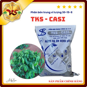 10kg TKS CASI - Chắc Thân Chống Đỗ Ngã Ổn Định pH - Phân Bón Trung Lượng 30-15-8