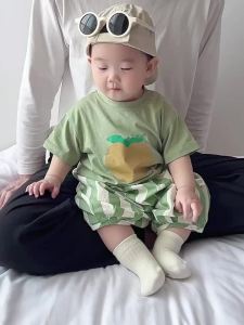 ins Summer short-sleeved fruit-themed clothing for baby boys T Lightweight casual shirt stylish and comfortable for little kids versatile baby clothing