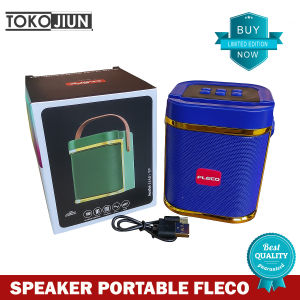 Speaker Bluetooth Portable Fleco F410MT Mini Wireless Baterai Jangkauan 10 Meter