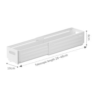 Tidy House Retractable Extended Storage Box Plastic Drawer Kitchen Desktop Box Clothing Cabinet Storage Basket
