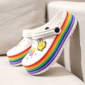 FJ-FASHION SLIP ON CLOG WEDGE SHOES FOR KKIDS HIGH QUALITY UNISEX SHOES. 