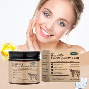 new WoodSleep Beef Tallow Paste Deeply Moisturizer Brightening Wrinkle Remover Grass Fed Tallow Wild Honey Face Body Cream Skin Car Free Shipping