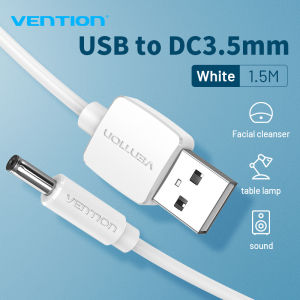 【COD】Vention USB to DC 3.5mm USB A Male to 3.5 Jack Connector 5V Power Supply Charger Adapter Power Cable for HUB USB Fan Power Cable